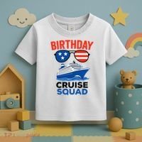 Birthday Cruise Squad USA America Toddler T-Shirt thumb 3
