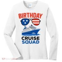 Birthday Cruise Squad USA America Women's Long Sleeve Shirt thumb 0