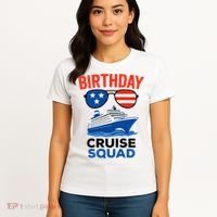Birthday Cruise Squad USA America Women's T-Shirt thumb 4