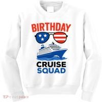 Birthday Cruise Squad USA America Kids Sweatshirt thumb 0