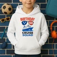 Birthday Cruise Squad USA America Kids Hoodie thumb 2