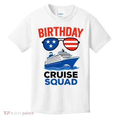 Birthday Cruise Squad USA America Kids T-Shirt