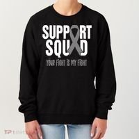 Brain Cancer Support Squad Brain Cancer Awareness Gift Women's Sweatshirt thumb 0