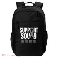 Brain Cancer Support Squad Brain Cancer Awareness Gift Backpack thumb 0