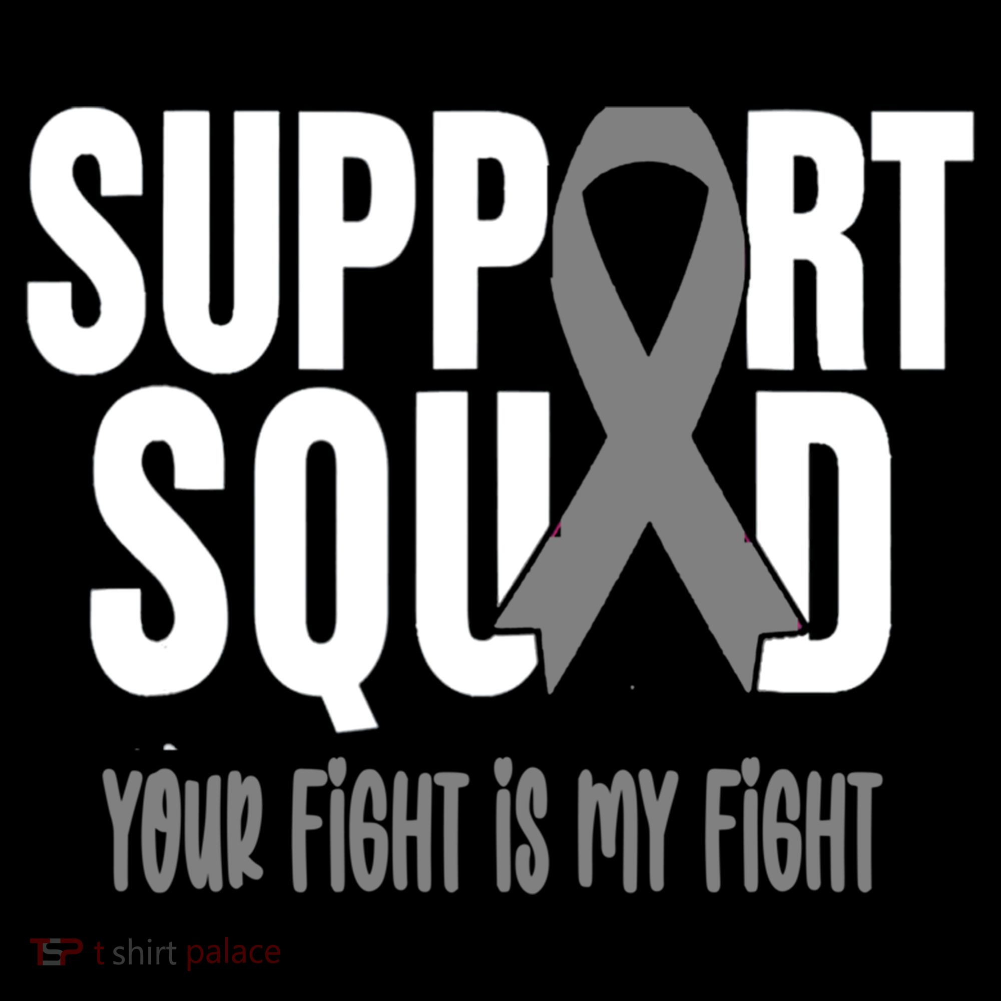 Brain Cancer Support Squad Brain Cancer Awareness Gift Women's Hoodie