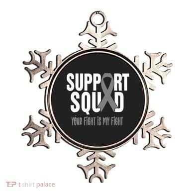 Brain Cancer Support Squad Brain Cancer Awareness Gift Ornament