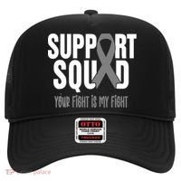 Brain Cancer Support Squad Brain Cancer Awareness Gift Hat thumb 0