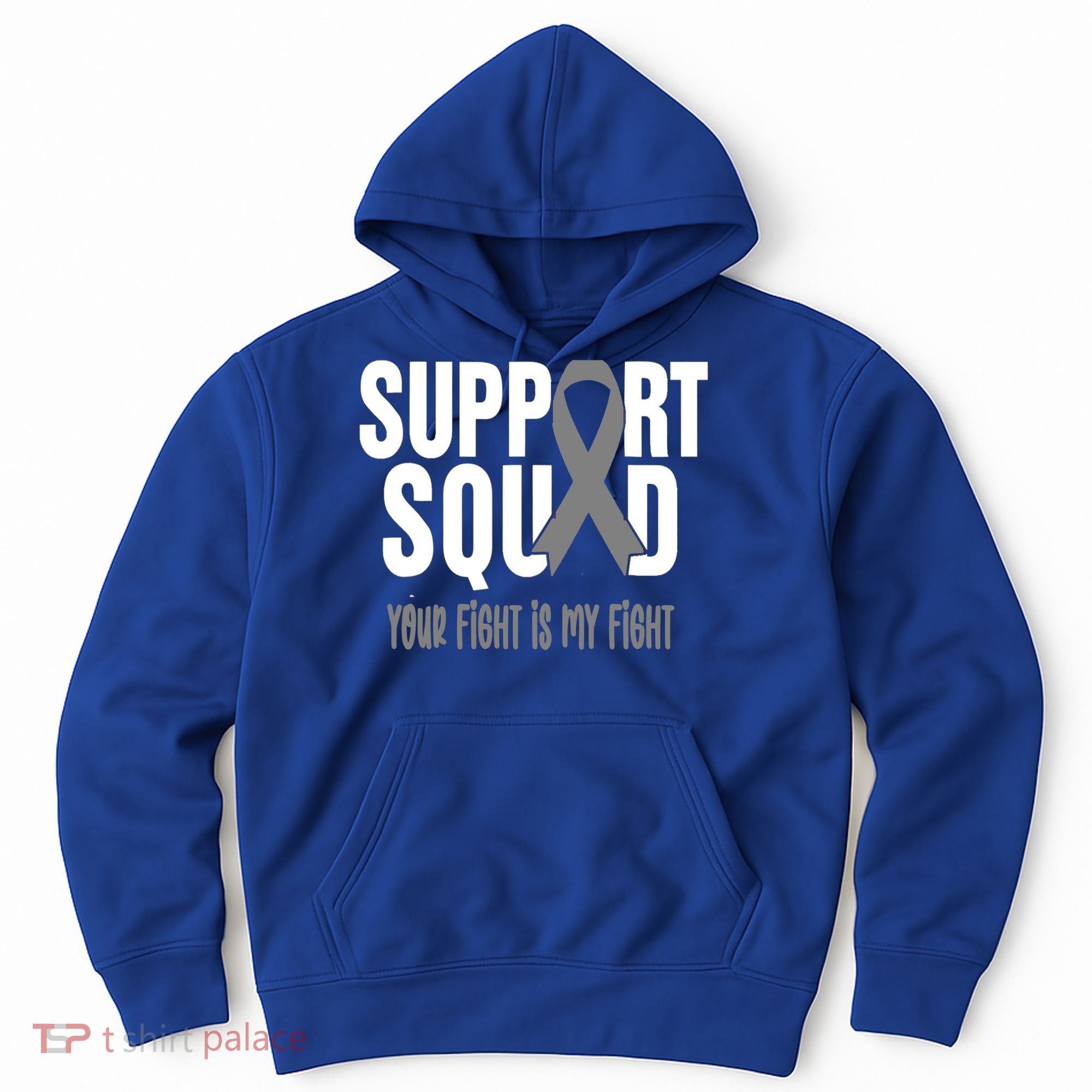 Brain Cancer Support Squad Brain Cancer Awareness Gift Hoodie