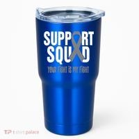 Brain Cancer Support Squad Brain Cancer Awareness Gift Tumbler thumb 0