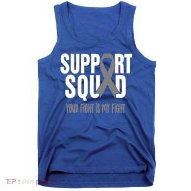 Brain Cancer Support Squad Brain Cancer Awareness Gift Tank Top