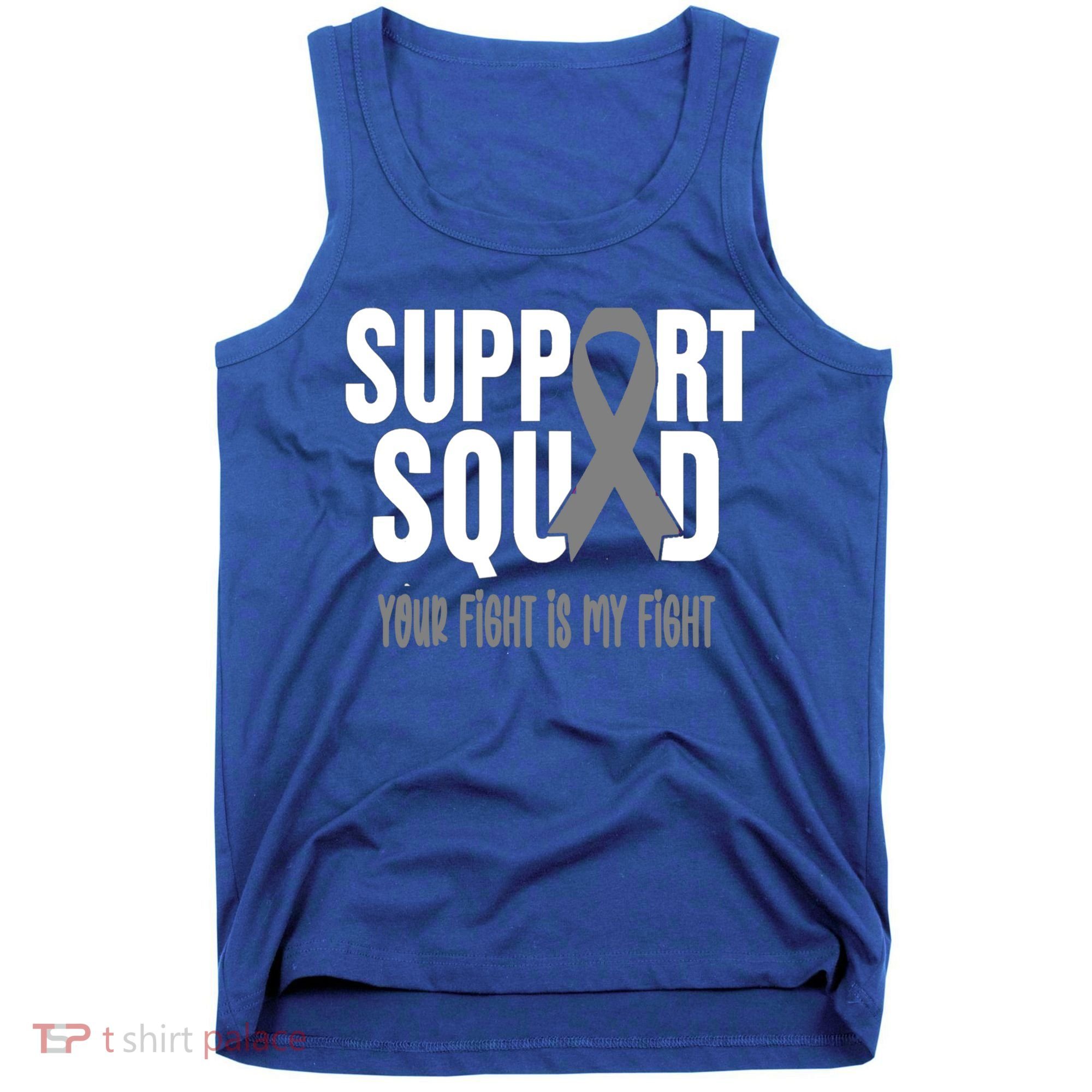 Brain Cancer Support Squad Brain Cancer Awareness Gift Tank Top