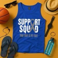 Brain Cancer Support Squad Brain Cancer Awareness Gift Tank Top thumb 4