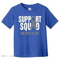 Brain Cancer Support Squad Brain Cancer Awareness Gift Toddler T-Shirt thumb 0