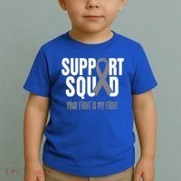 Brain Cancer Support Squad Brain Cancer Awareness Gift Toddler T-Shirt thumb 2
