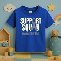Brain Cancer Support Squad Brain Cancer Awareness Gift Toddler T-Shirt thumb 3