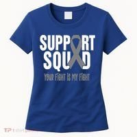 Brain Cancer Support Squad Brain Cancer Awareness Gift Women's T-Shirt thumb 0