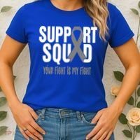Brain Cancer Support Squad Brain Cancer Awareness Gift Women's T-Shirt thumb 2