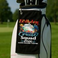 Birthday Cruise Squad 2026 Making Memories Together Golf Towel thumb 2