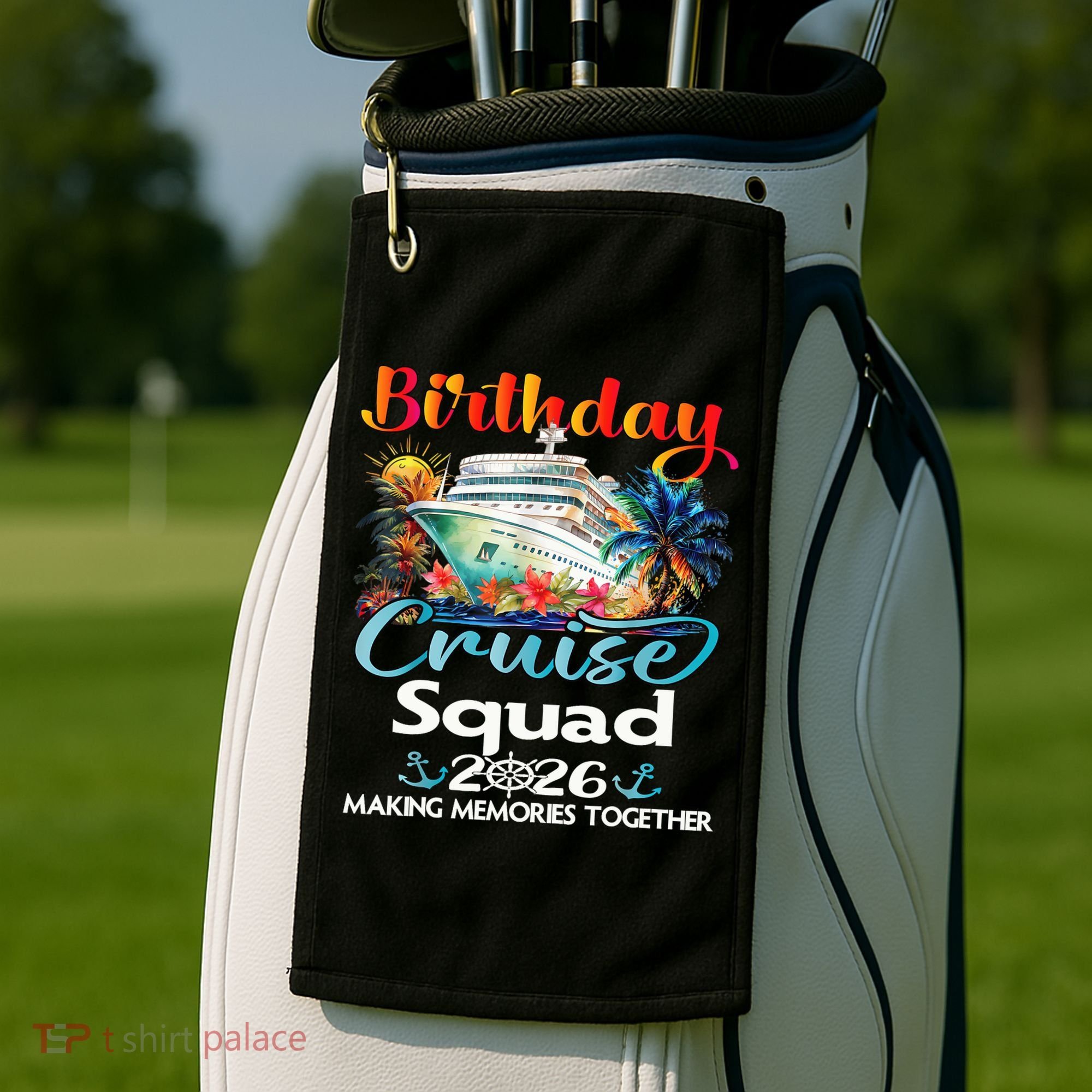 Birthday Cruise Squad 2026 Making Memories Together Golf Towel