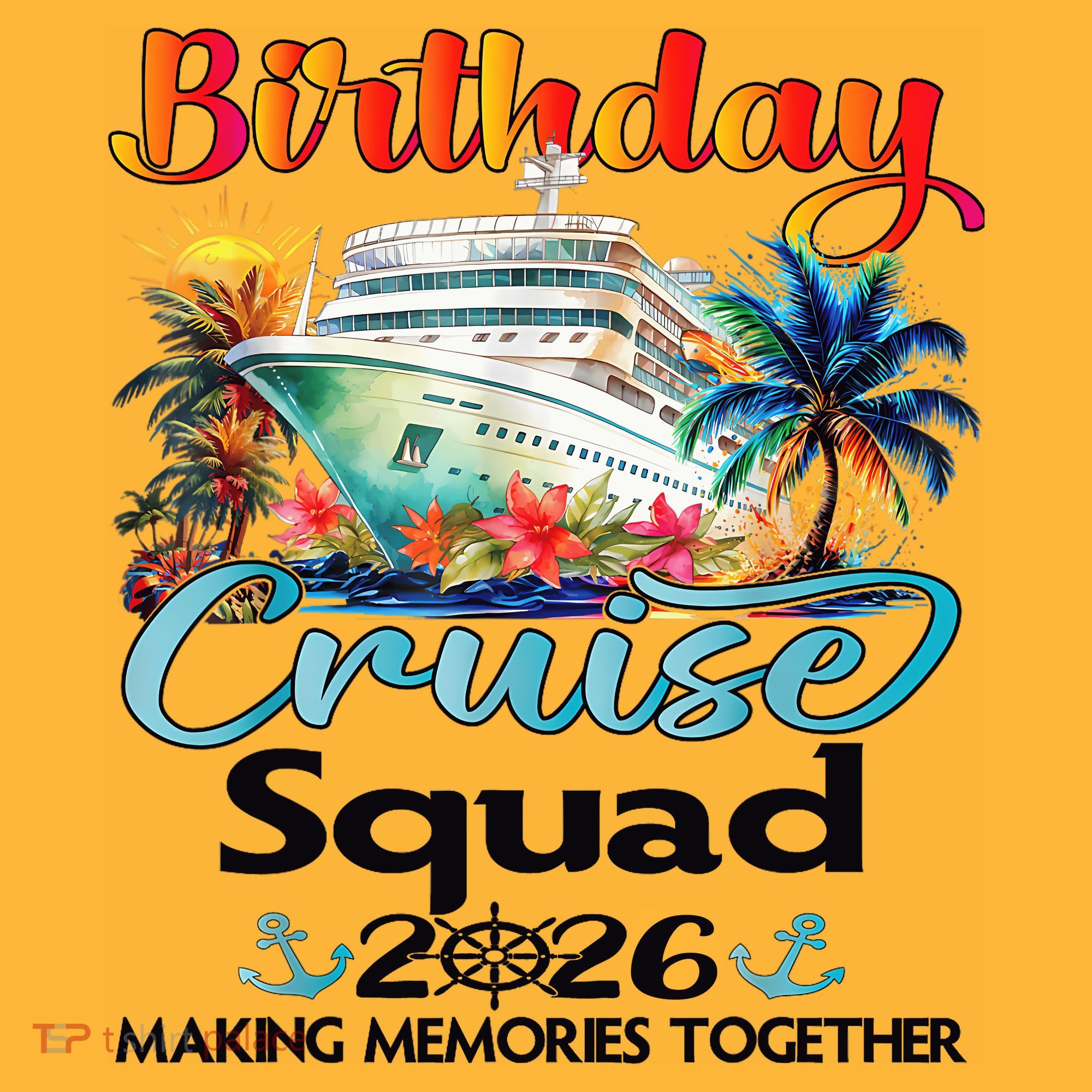 Birthday Cruise Squad 2026 Making Memories Together Mousepad