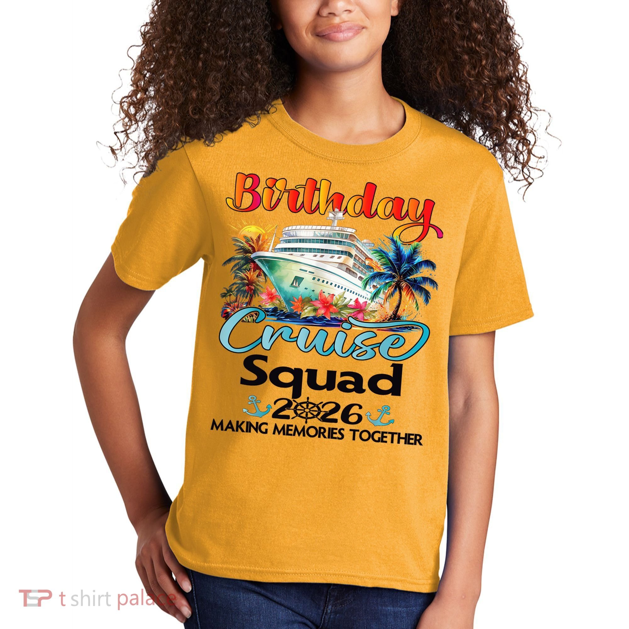 Birthday Cruise Squad 2026 Making Memories Together Kids T-Shirt