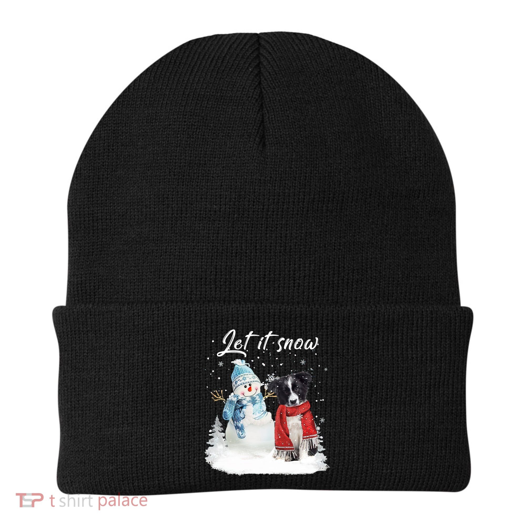 Border Collie Santa Dog Christmas Snow Xmas Pajama Meaningful Gift Beanie
