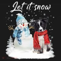 Border Collie Santa Dog Christmas Snow Xmas Pajama Meaningful Gift Women's Hoodie thumb 2