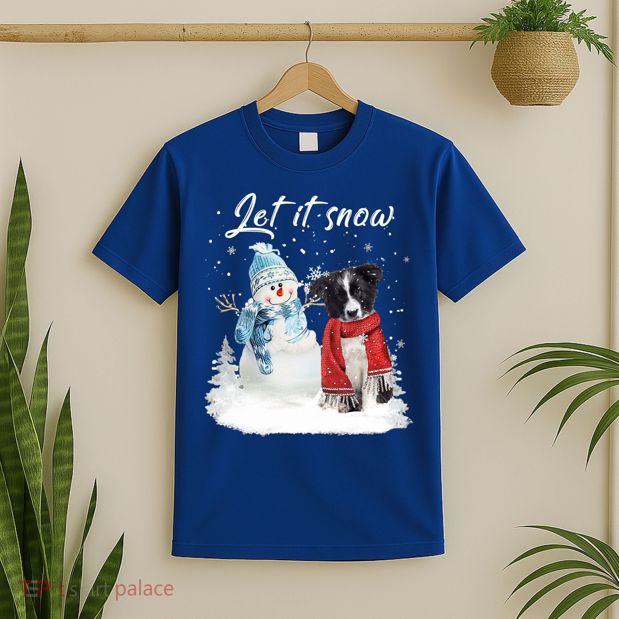 Border Collie Santa Dog Christmas Snow Xmas Pajama Meaningful Gift T-Shirt
