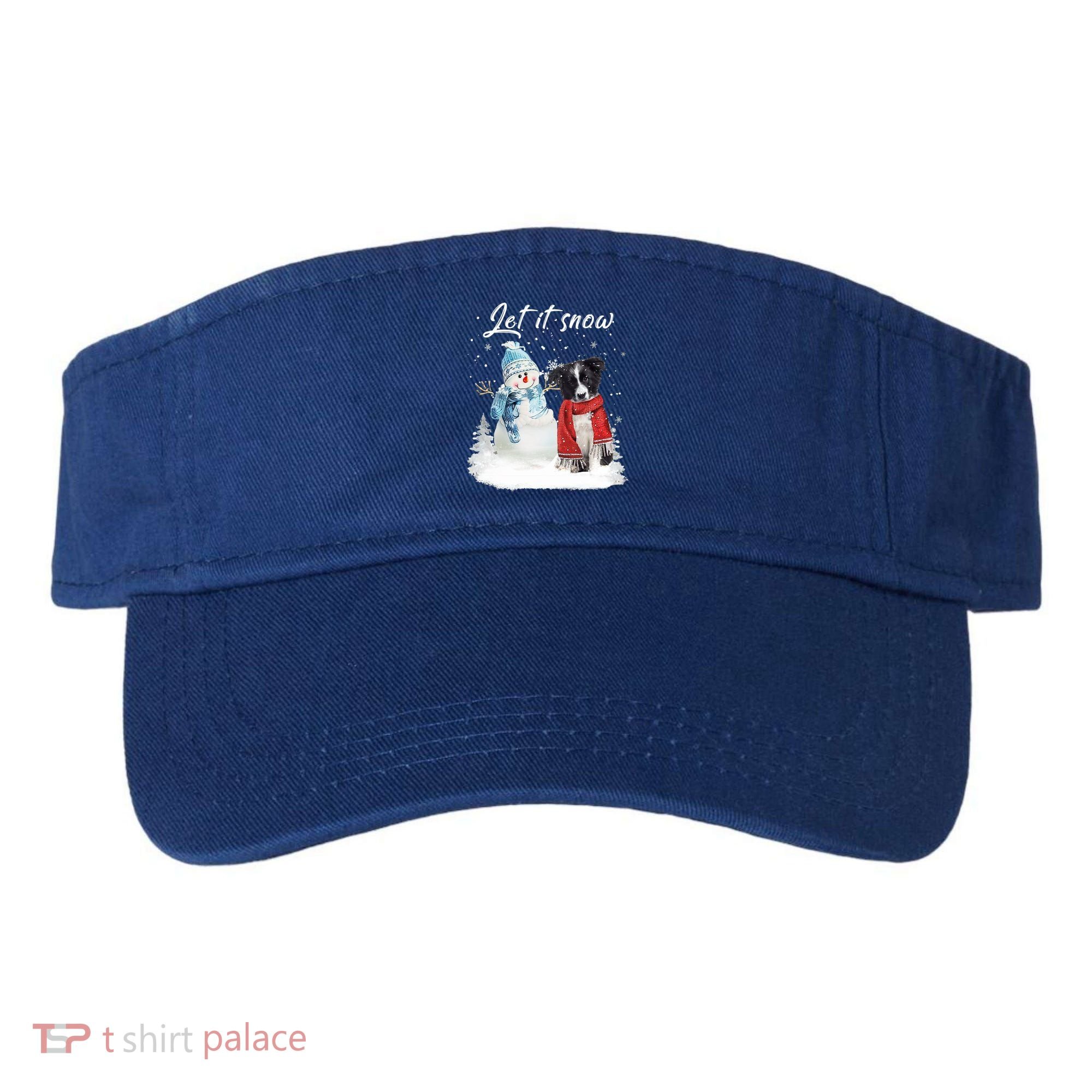 Border Collie Santa Dog Christmas Snow Xmas Pajama Meaningful Gift Visor