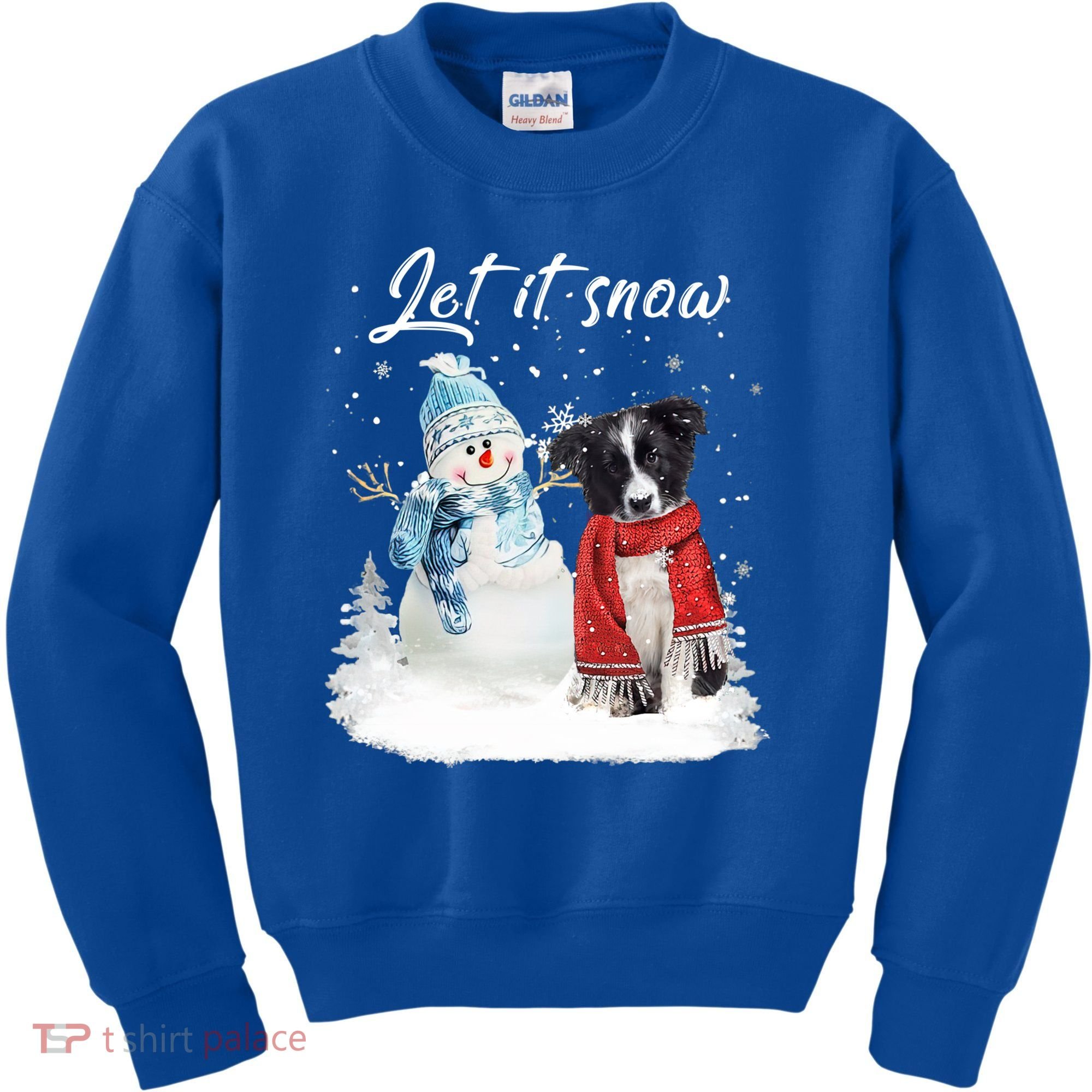 Border Collie Santa Dog Christmas Snow Xmas Pajama Meaningful Gift Kids Sweatshirt