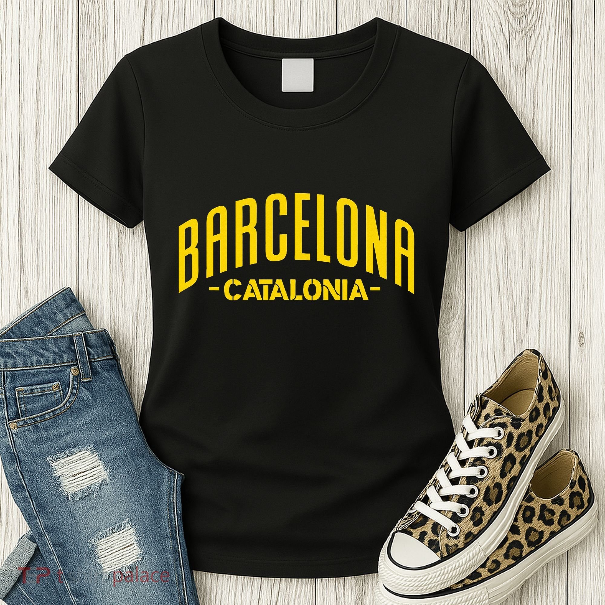 Barcelona Catalonia Spain Souvenir Travel Women's T-Shirt