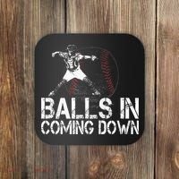 Baseball Catcher Softball Catcher Baseball Fan Coaster thumb 0