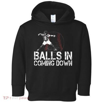 Baseball Catcher Softball Catcher Baseball Fan Toddler Hoodie
