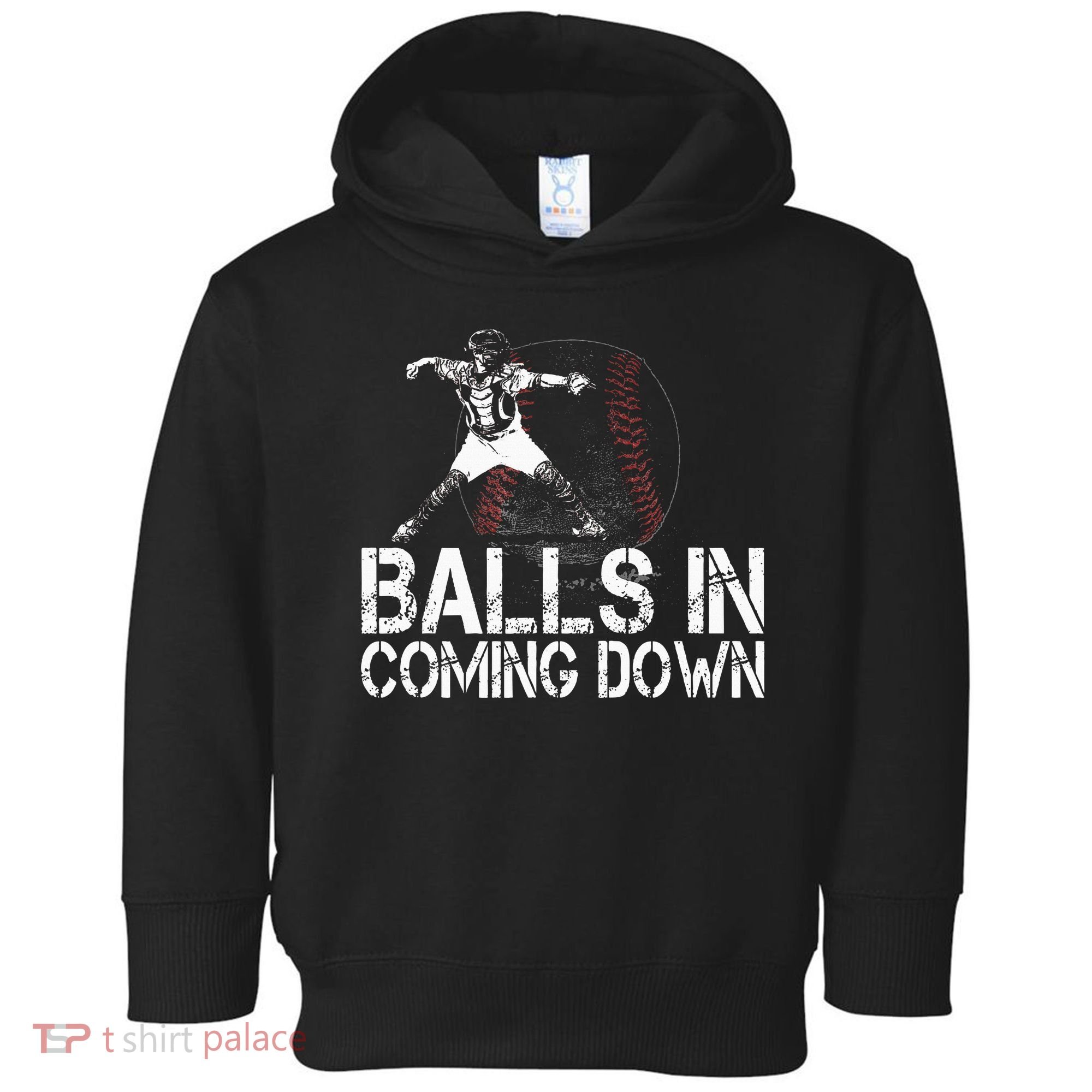 Baseball Catcher Softball Catcher Baseball Fan Toddler Hoodie
