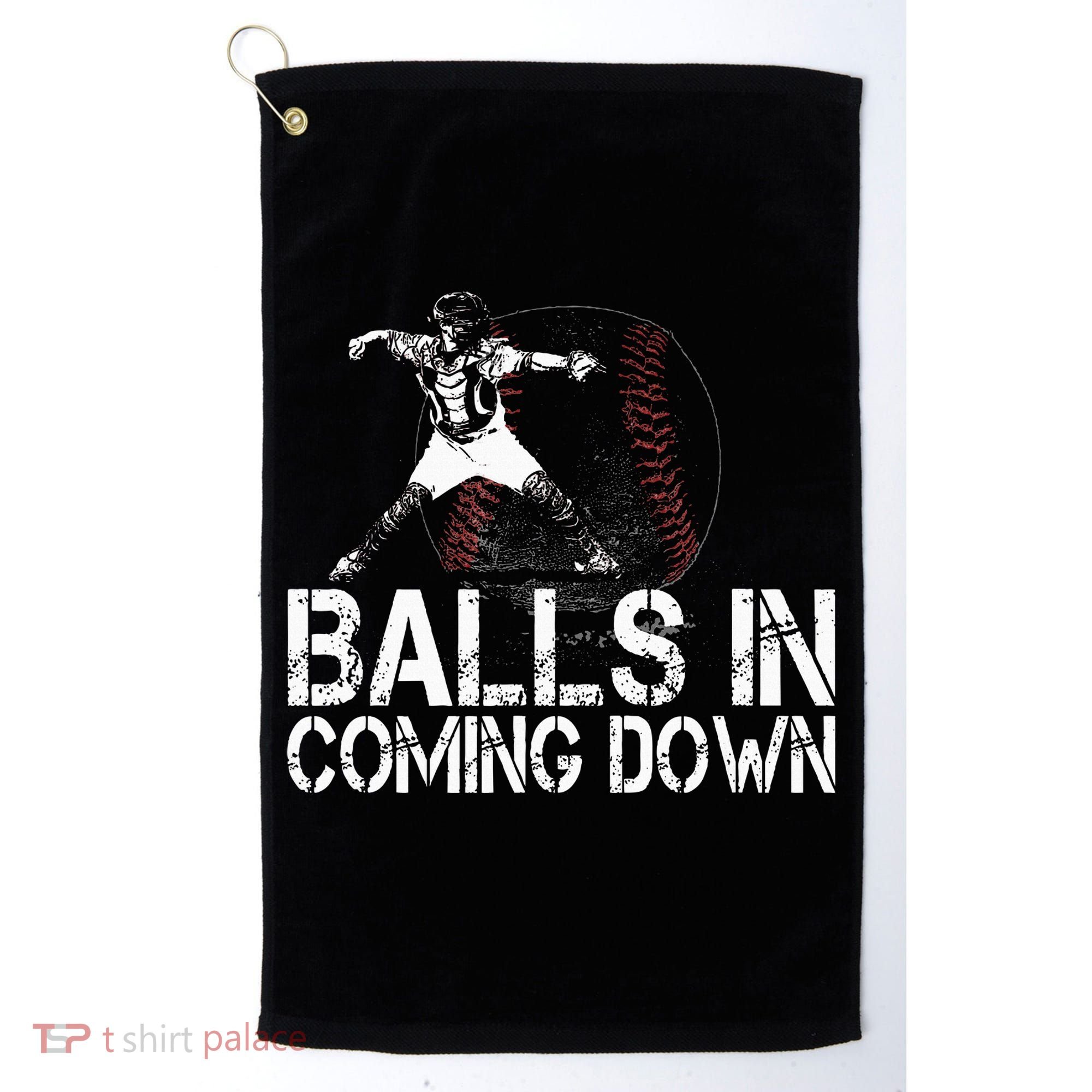 Baseball Catcher Softball Catcher Baseball Fan Golf Towel