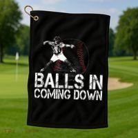 Baseball Catcher Softball Catcher Baseball Fan Golf Towel thumb 1