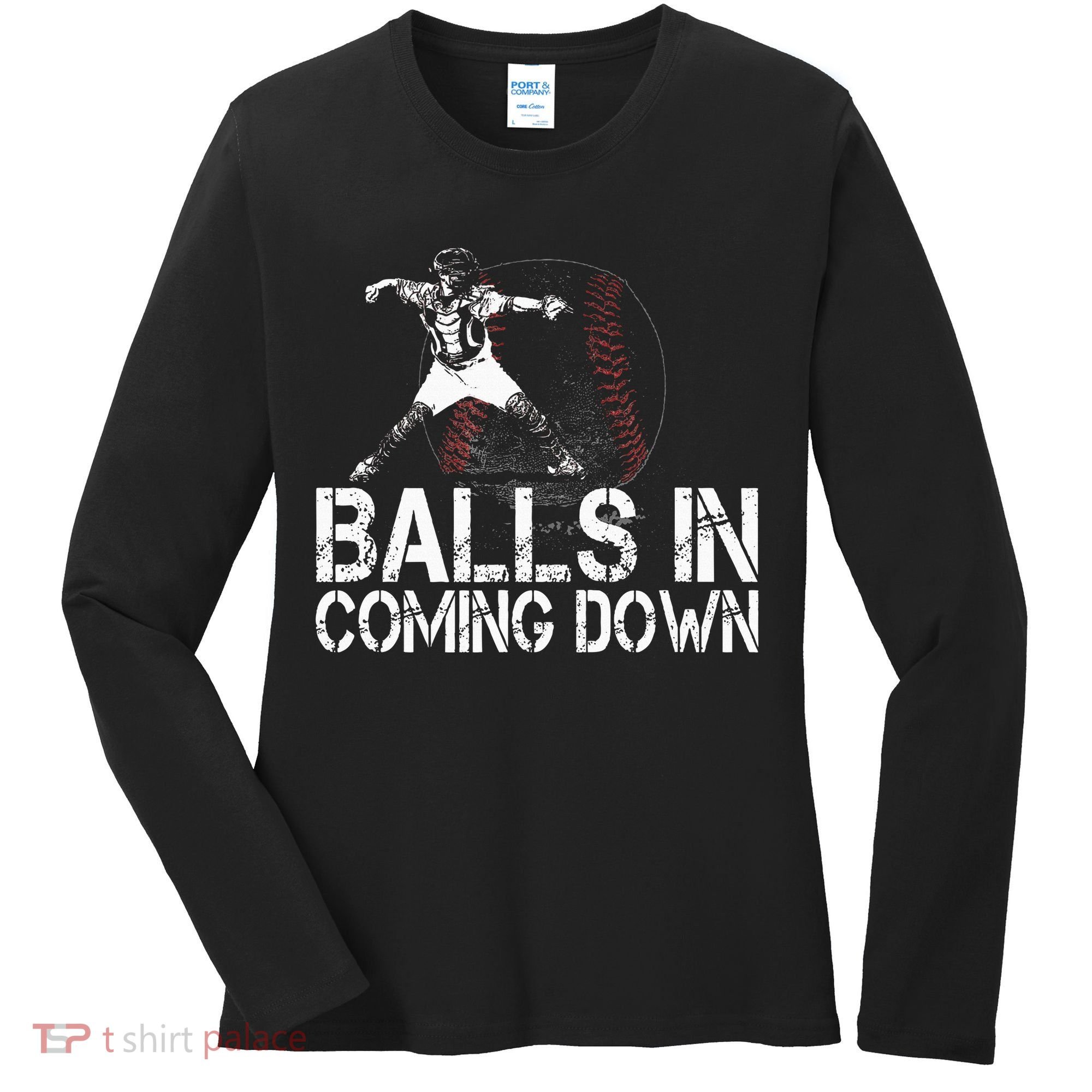 Baseball Catcher Softball Catcher Baseball Fan Women's Long Sleeve Shirt