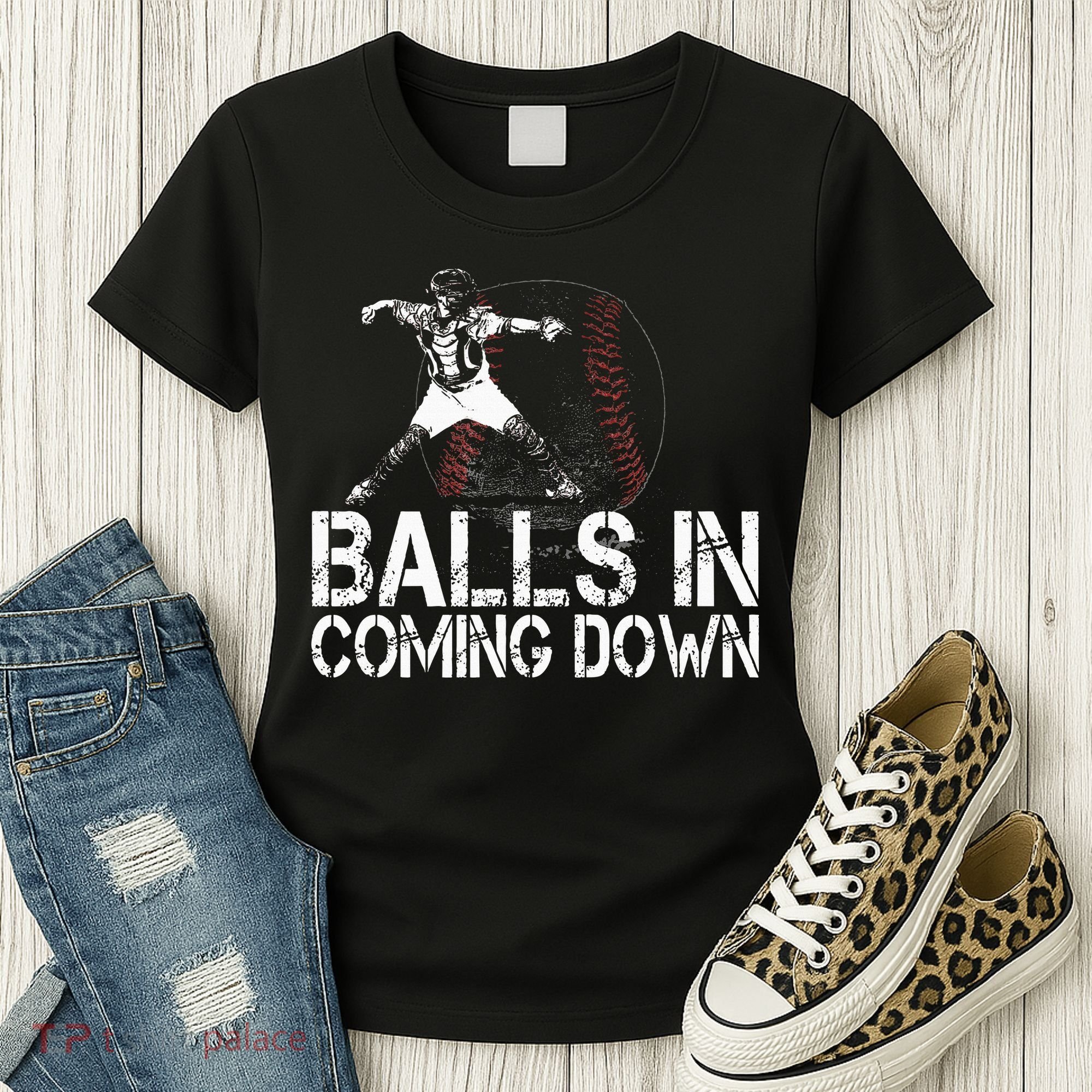 Baseball Catcher Softball Catcher Baseball Fan Women's T-Shirt