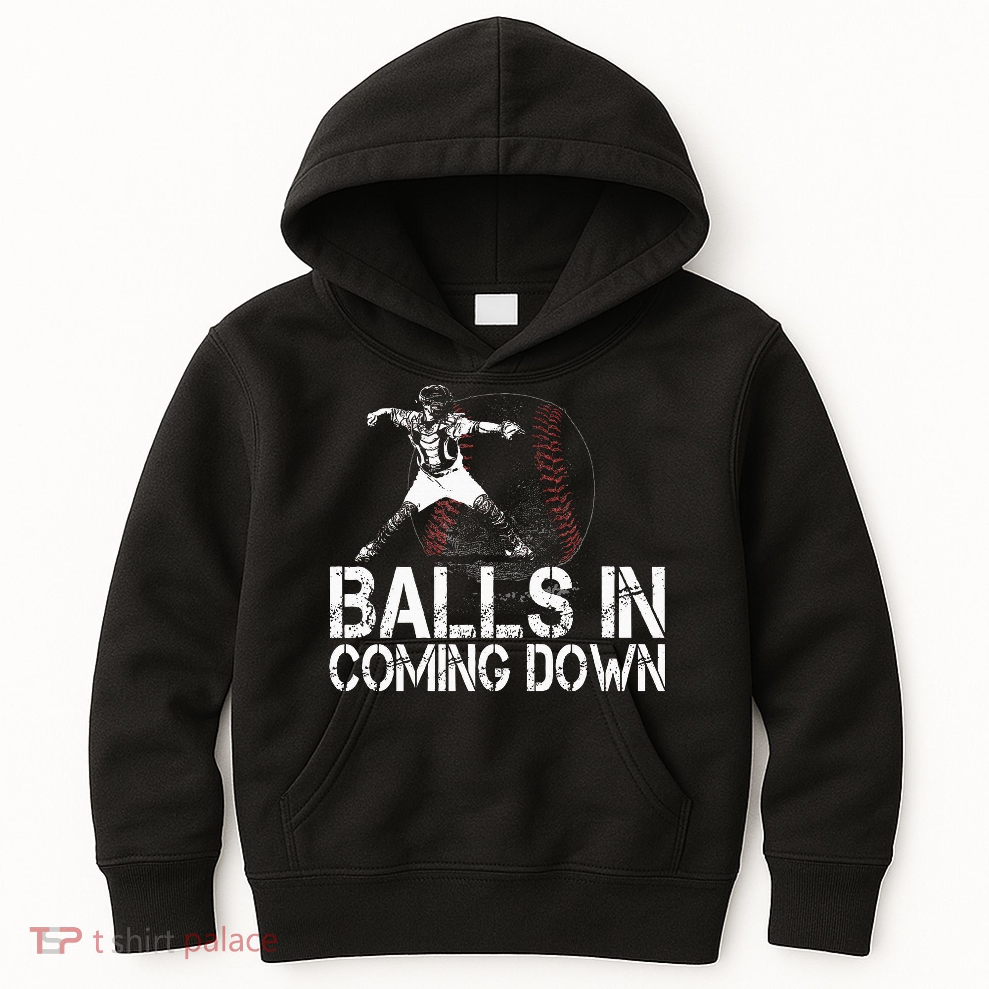 Baseball Catcher Softball Catcher Baseball Fan Kids Hoodie