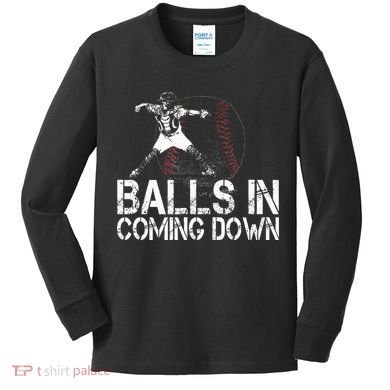 Baseball Catcher Softball Catcher Baseball Fan Kids Long Sleeve Shirt