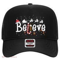 Believe Christmas Santa Claus Reindeer Candy Cane Xmas Gift Hat thumb 0