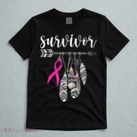Breast Cancer Survivor Warrior Pink Breast Cancer Ribbon T-Shirt thumb 5