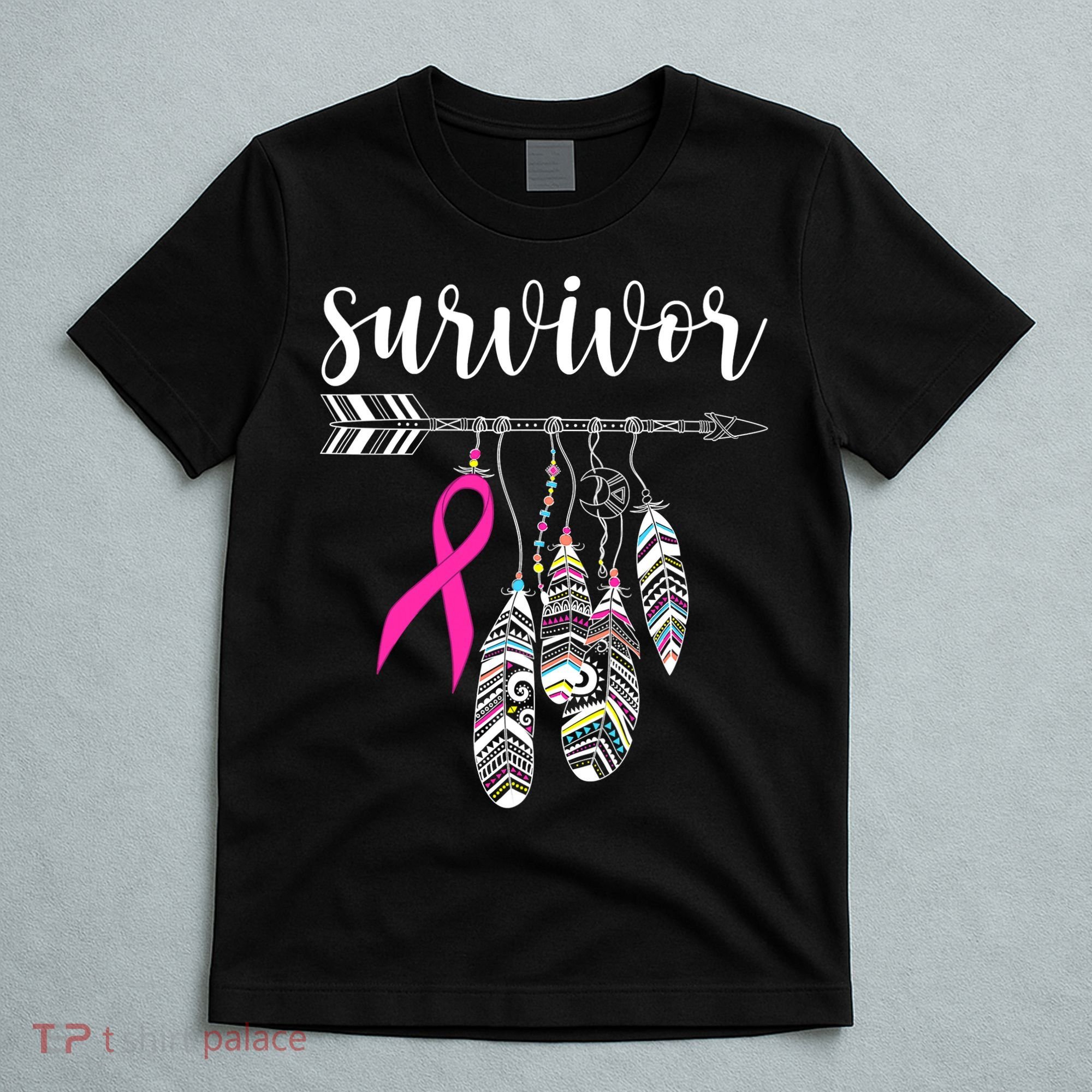 Breast Cancer Survivor Warrior Pink Breast Cancer Ribbon T-Shirt
