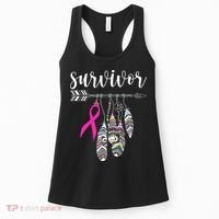 Breast Cancer Survivor Warrior Pink Breast Cancer Ribbon Women's Tank Top thumb 0