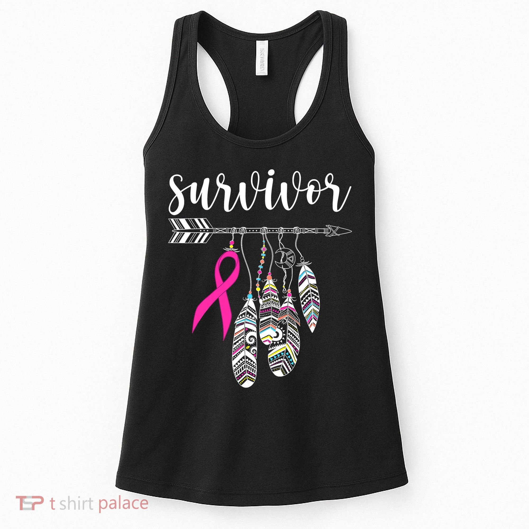 Breast Cancer Survivor Warrior Pink Breast Cancer Ribbon Women's Tank Top