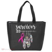 Breast Cancer Survivor Warrior Pink Breast Cancer Ribbon Tote Bag thumb 0