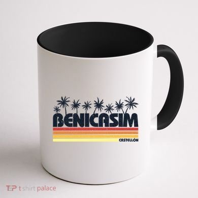 Benicasim Castellon Spain Retro Tourism Great Gift Coffee Mug back