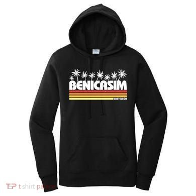 Benicasim Castellon Spain Retro Tourism Great Gift Women's Hoodie