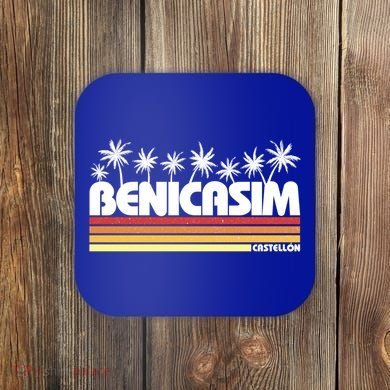 Benicasim Castellon Spain Retro Tourism Great Gift Coaster