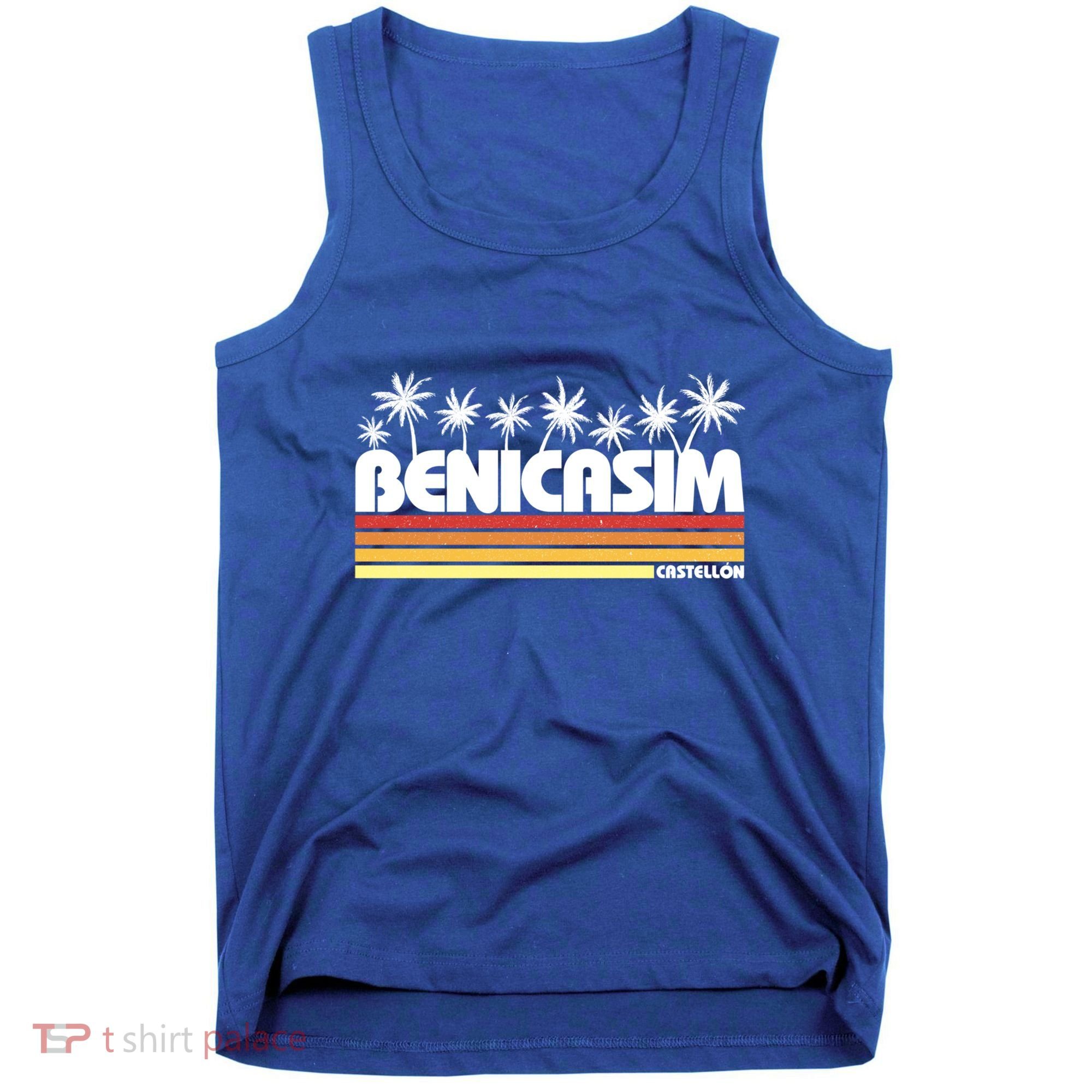 Benicasim Castellon Spain Retro Tourism Great Gift Tank Top